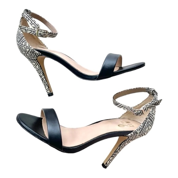 Mix No. 6 Lina Patterned
Ankle Strap Dress Sandals |
Black/Ivory 9 Geometric - Picture 11 of 12